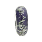 Ogerbeads Midnight Slim Tiny Moonlight Fragments glow-in-the-dark; purple glass Spacer by The Alternative Bead. Your official Ogerbeads Retailer from Germany