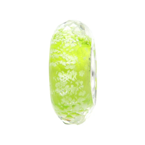 Ogerbeads Moss Slim Tiny Moonlight Fragments glow-in-the-dark; green glass Spacer by The Alternative Bead. Your official Ogerbeads Retailer from Germany