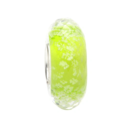 Ogerbeads Moss Slim Tiny Moonlight Fragments glow-in-the-dark; green glass Spacer by The Alternative Bead. Your official Ogerbeads Retailer from Germany