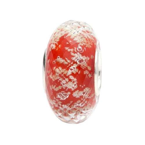 Ogerbeads Scarlet Tiny Moonlight Fragments glow-in-the-dark; red glass Spacer by The Alternative Bead. Your official Ogerbeads Retailer from Germany