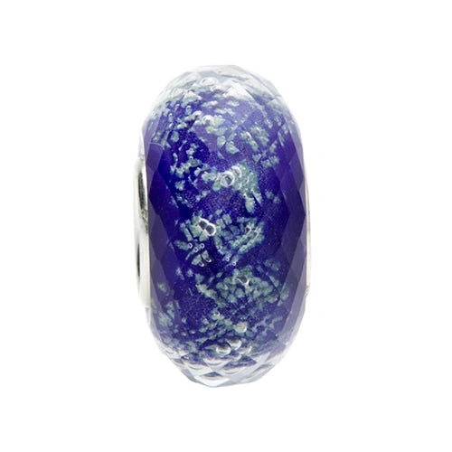 Ogerbeads Delft Blue Tiny Moonlight Fragments glow-in-the-dark; blue glass Spacer by The Alternative Bead. Your official Ogerbeads Retailer from Germany