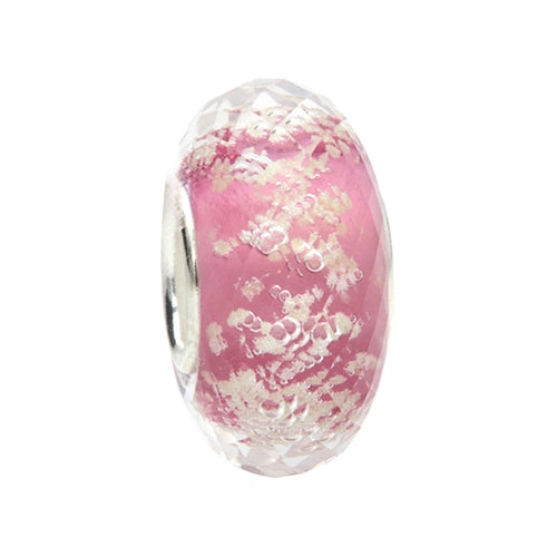 Ogerbeads Dark Rose Tiny Moonlight Fragments glow-in-the-dark; pink glass Spacer by The Alternative Bead. Your official Ogerbeads Retailer from Germany