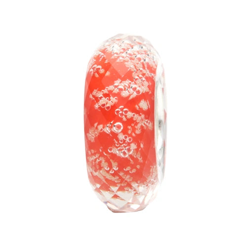 Ogerbeads Lipstick Slim Tiny Moonlight Fragments glow-in-the-dark; red glass Spacer by The Alternative Bead. Your official Ogerbeads Retailer from Germany