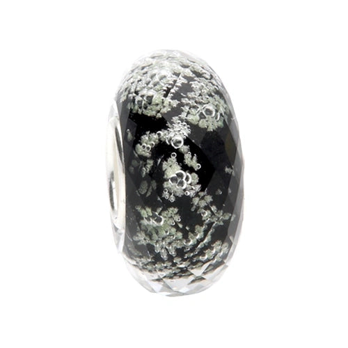 Ogerbeads Black Tiny Moonlight Fragments glow-in-the-dark; black glass Spacer by The Alternative Bead. Your official Ogerbeads Retailer from Germany