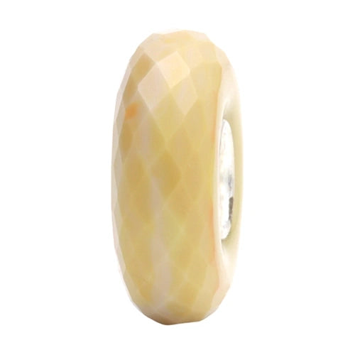 Ogerbeads Lemon Cream Slim Elemental Fragments beige glass Spacer by The Alternative Bead. Your official Ogerbeads Retailer from Germany