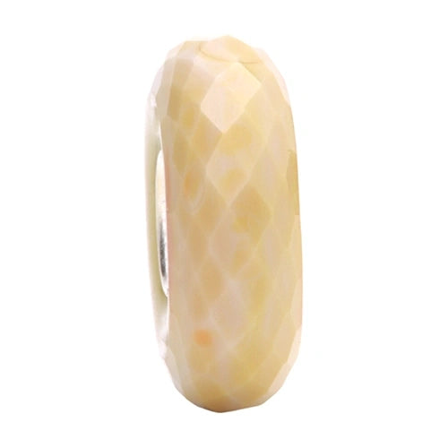 Ogerbeads Lemon Cream Slim Elemental Fragments beige glass Spacer by The Alternative Bead. Your official Ogerbeads Retailer from Germany