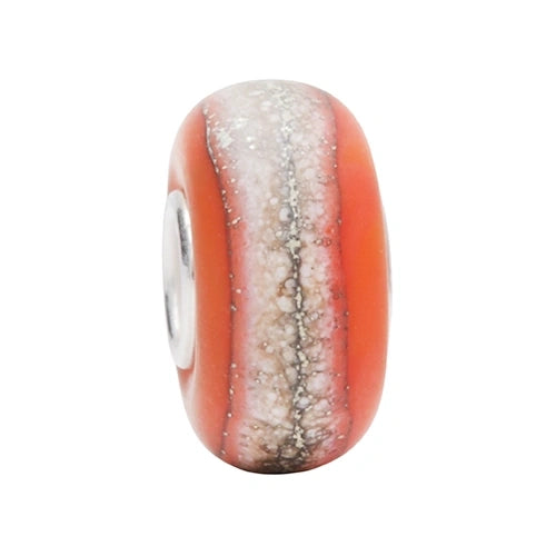 Ogerbeads Tangerine Tiny StoneHedge Mist orange glass Bead by The Alternative Bead. Your official Ogerbeads Retailer from Germany