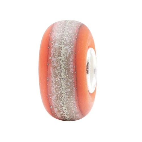 Ogerbeads Tangerine Tiny StoneHedge Mist orange glass Bead by The Alternative Bead. Your official Ogerbeads Retailer from Germany