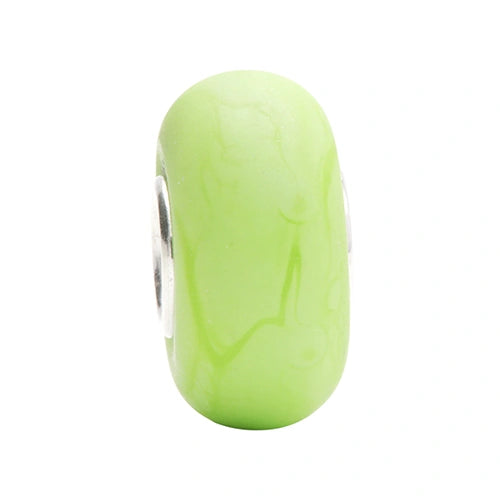 Ogerbeads Apple Tiny Mist Elemental green glass Bead by The Alternative Bead. Your official Ogerbeads Retailer from Germany