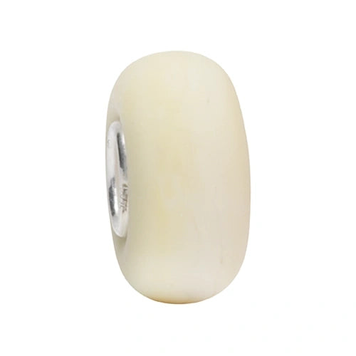 Ogerbeads Lemon Cream Tiny Mist Elemental gray glass Bead by The Alternative Bead. Your official Ogerbeads Retailer from Germany