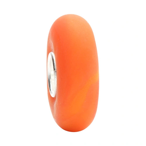 Ogerbeads Tangerine Slim Mist Elemental orange glass Bead by The Alternative Bead. Your official Ogerbeads Retailer from Germany
