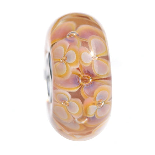 Ogerbeads Soft Apricot Flowers orange glass Bead by The Alternative Bead. Your official Ogerbeads Retailer from Germany