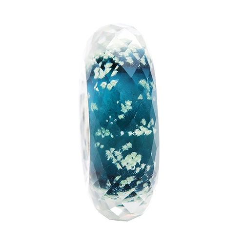 Ogerbeads Sacramento Slim Moonlight Fragments blue; glow-in-the-dark glass Spacer by The Alternative Bead. Your official Ogerbeads Retailer from Germany