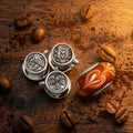 OHM Beads Full Latte Set silver and brown sterling-silver and glass Collectors Set by The Alternative Bead. Your official OHM Beads Retailer from Germany