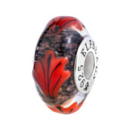 Elfbeads Oak Leaves Midnight Shimmer  glass Bead by The Alternative Bead. Your official Elfbeads Retailer from Germany