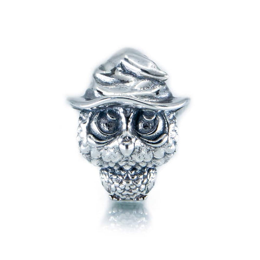 The Alternative Bead: Aurora Charm - Owl The Guardian of Knowledge Charm Sterling Silver Charm Picture 2