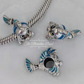 Disney x Pandora Flounder Sterling Silver Charm with Blue Enamel (798230ENMX) silver and blue sterling-silver and enamel Bead by The Alternative Bead. Your Jewelry Retailer from Germany