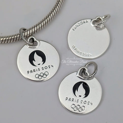 Pandora Engravable Pendant Charm Paris 2024 Olympic Games (398610C00_E001) silver sterling-silver Dangle by The Alternative Bead. Your Jewelry Retailer from Germany