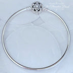 Pandora Moments Sparkling Snowflake Clasp Bangle (592286C01) silver sterling-silver Bangle by The Alternative Bead. Your Jewelry Retailer from Germany