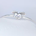 Pandora Moments Winged Heart Bangle (599379C00) silver sterling-silver Bangle by The Alternative Bead. Your Jewelry Retailer from Germany