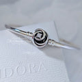 Pandora Moments Encircled Clasp Bangle (593229C01) silver sterling-silver Bangle by The Alternative Bead. Your Jewelry Retailer from Germany