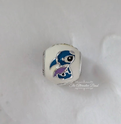 Lilo & Stitch Charm with White Enamel