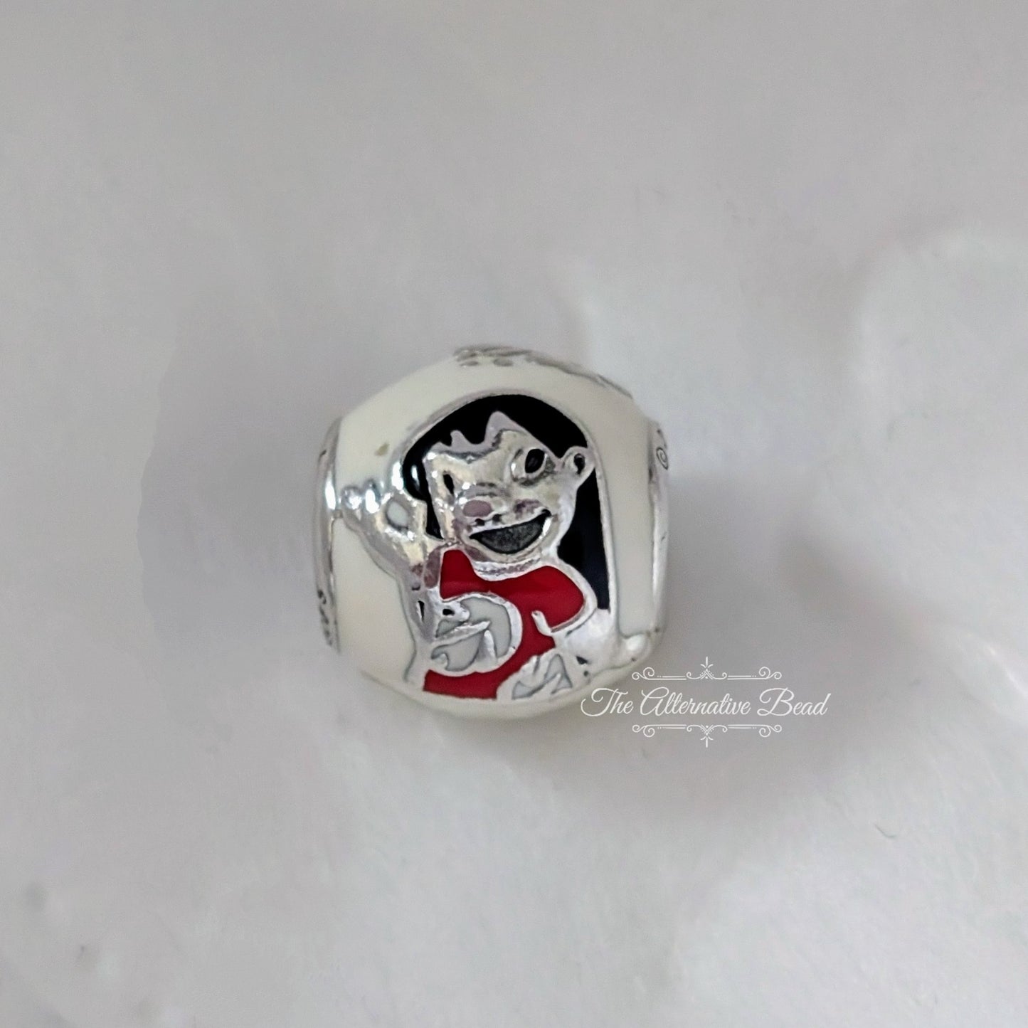 Lilo & Stitch Charm with White Enamel