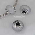 Pandora Glittery White Murano Glass Mum & Love Charm (792655C00) white glass Bead by The Alternative Bead. Your Jewelry Retailer from Germany