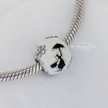 Disney x Pandora Mary Poppins Silhouette (797510ENMX) silver and black and white sterling-silver and enamel Bead by The Alternative Bead. Your Jewelry Retailer from Germany