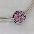 Pandora Reflexions Pink Pavé Clip Charm (799362C01) pink sterling-silver Clip by The Alternative Bead. Your Jewelry Retailer from Germany