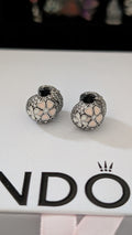 Pandora Poetic Blooms Clip (792084CZ) silver and pink and white sterling-silver and enamel Clip by The Alternative Bead. Your Jewelry Retailer from Germany