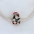 Disney x Pandora Eeyore Christmas Charm (798449C01) silver and red sterling-silver and enamel Bead by The Alternative Bead. Your Jewelry Retailer from Germany