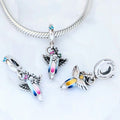 Pandora Dreams of the Future Crayon Dangle (799600C01) pink and yellow and blue and silver sterling-silver and enamel Dangle by The Alternative Bead. Your Jewelry Retailer from Germany