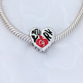 Pandora New York Heart Charm () silver and black and red sterling-silver and enamel Bead by The Alternative Bead. Your Jewelry Retailer from Germany