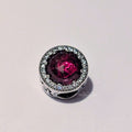 Disney x Pandora Disney Belle Enchanted rose silver charm with cerise crystal and clear cubic zirconia (792140NCC) silver and pink sterling-silver and glass Bead by The Alternative Bead. Your Jewelry Retailer from Germany