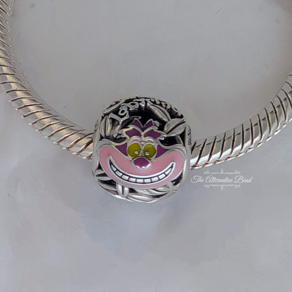 Disney x Pandora Cheshire Cat Charm silver; pink sterling-silver; enamel Bead by The Alternative Bead. Your official Disney x Pandora Retailer from Germany