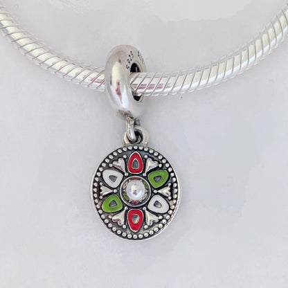 Pandora Sombrero Hat Dangle Charm white; red; black; green sterling-silver Dangle by The Alternative Bead. Your official Pandora Retailer from Germany