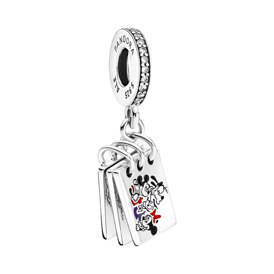 Disney x Pandora Disney Autograph Book Dangle Charm silver sterling-silver; enamel Dangle by The Alternative Bead. Your Jewelry Retailer from Germany