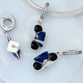 Disney Parks Mickey Graduation Cap Dangle Charm