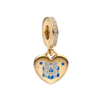 Pandora Hanukkah Gift Box Dangle Charm gold gold-plated and enamel Dangle by The Alternative Bead. Your Jewelry Retailer from Germany