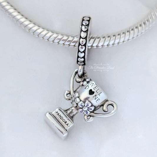 Pandora Achievement Trophy Dangle silver sterling-silver; enamel Dangle by The Alternative Bead. Your Jewelry Retailer from Germany