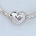 Pandora Engravable You're My Person Heart Charm Sterling silver silver and black and red sterling-silver and enamel Bead by The Alternative Bead. Your Jewelry Retailer from Germany