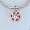 Pandora Lucky Chip Dangle Charm red and black sterling-silver and enamel Dangle by The Alternative Bead. Your Jewelry Retailer from Germany