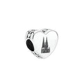 Pandora Cologne Skyline Heart Charm silver and black sterling-silver Bead by The Alternative Bead. Your Jewelry Retailer from Germany