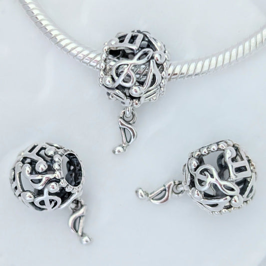 Pandora Musical Notes Openwork Charm silver sterling-silver; enamel Bead by The Alternative Bead. Your Jewelry Retailer from Germany