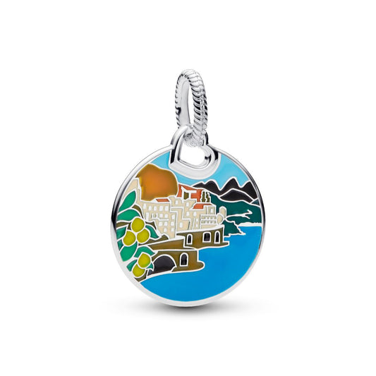 Pandora Italian Coast Engravable Dangle Charm multicolor; silver sterling-silver; enamel Dangle by The Alternative Bead. Your Jewelry Retailer from Germany