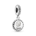Pandora Camino de Santiago Spain Shell Dangle silver sterling-silver and enamel Dangle by The Alternative Bead. Your Jewelry Retailer from Germany