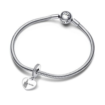 Pandora La Giralda de Sevilla Dangle Charm silver sterling-silver and enamel Bead by The Alternative Bead. Your Jewelry Retailer from Germany