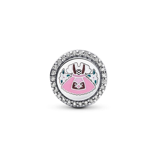 Pandora Lederhosen and Dirndl Dress Charm silver and blue and brown and pink sterling-silver and enamel Bead by The Alternative Bead. Your Jewelry Retailer from Germany