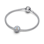 Pandora Engraveable Moose Charm blue and silver sterling-silver and enamel Bead by The Alternative Bead. Your Jewelry Retailer from Germany